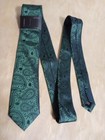 Star Wars Yoda Necktie Tie Boys Kids Green Paisley 100  Silk Disney 