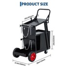 Welding Cart W 4 Drawers Utility Cart On Wheels For Mig Tig Welder Plasma Cutter