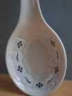 Longaberger Woven Traditions Pottery Spoon Rest heritage Green usa euc