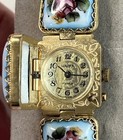 Ussr Watch Ladies Chaika            Floral Enamel Bracelet Mechanical Vintage
