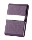 Metal Pu Leather Card Holder     Slim Pocket Wallet For Business Id   Credit Cards