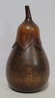 Vintage Japanese Hardwood Or Aubergine Tea Caddy - Rare Htf