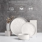 Dinnerware Sets  12-piece Plates And Bowls Set  Stoneware Dish Set For 4