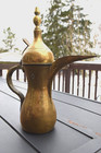 Rare Vintage Antique Brass Middle Eastern Handmade Dallah Coffee Tea Pot Arabic