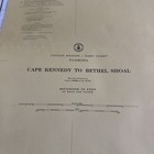 Vtg 1972 Nautical Chart Cape Kennedy Bethel Sound Florida Coast Fishing Map 1246