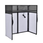 Dj Event Facade White   Black Scrim Metal Frame Booth  travel Bag Case