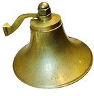 Vintage Brass Ship Bell Wall Mount Marine Boat Dinner Bell 6    Lever Strike