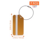 7 Pcs set Baggage Tag Suitcase Tag Handbag Tag Aluminum Luggage Tag