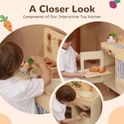 Play Kitchen For Kids  Classic Wooden Kitchen Playset With Food Accessories S   