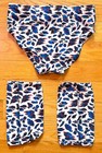 Men s Pro Wrestling Gear Set Abstract Animal Trunks   Knee Pad Covers Sz M 34   36