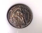 1872 Seated Half Dime  Ngc Au 50 Very Nice