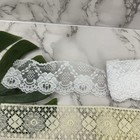 Vintage Lace Crochet Ribbon White Cream Floral Mixed Lot Trim 12 Yards