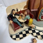 Vintage 1950s Diner With Fonzie  Radio Jukebox-  Retro Soda Fountain Decor 