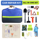 Auto Emergency Kit Set Car Tool Bag Vehicle Safety Kit Portable Roadside