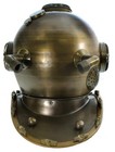 18 Inch Vintage Copper Finish Brass Scuba Divers Diving Helmet Royal Navy Marine