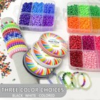 Wanspoorts 1mm 165ft Rainbow Stretchy Bracelet String  Sturdy Gradient Color