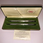 Vintage Cross Century Chrome Ball Point Pen  Mechanical Pencil Set 3501