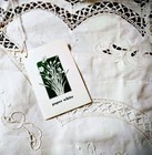 New Vintage Hand Embroidered Linen   Lace Euro Pillow Sham