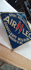 Vintage   Rare 1950 s Air-lec Diamond Shaped Enamel Pneumatic Door Opener Sign  