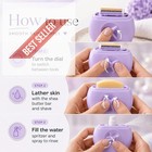 Women s Travel Razor  Triple-blade Shaver With Moisturizing Bar  Refillable Spra