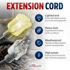 Outdoor indoor Extension Cord Heavy Duty 3 Prong Sjtw  Flexible Long Power Cord