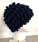 Nudu Bamileke Acrylic Navy Blue Color Billy G Rocker Hat  22  To 23  Cosplay