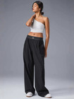 Alo Women s Low-rise Straight-leg Wide-leg Pants