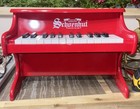 Schoenhut Mini Red 25 Keys Children Wooden Piano App  16 5   l X 11 5   h X 10   w