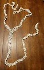 Beautiful Vtg antique Hand Tatted Trim 3 Way Vee Shape Over 8 5  Long X 1 5  1g
