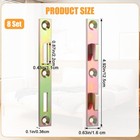 Aojsup 8 Sets Metal Bed Rail Fasteners  5 Inch Heavy Duty Gold 