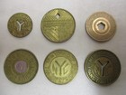 6 Different New York City Transit Authority Subway Train Bus Tokens Nyc Mta