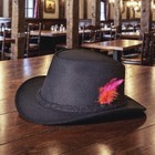 Traditional Bavarian Country Men Wool Hat Black German Outfit Oktoberfest Hat
