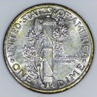  vintage American Silver  1945 Mercury Dime 90  Silver 10c Bu H846