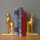Book Ends Retro Cat Decorative Bookends Vintage Antique Heavy Duty Egyptian C   