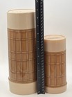 Vintage Aladdin Best  Buy Thermos Brown Plaid Picnic Insulated Set Of 2