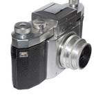 Camera Praktiflex   With Lens Zeiss Jens Tessar 3 5 5cm   Red T