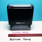 Legal Mail Rubber Stamp Pink Ink Self Inking Ideal 4913