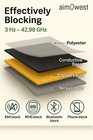 Faraday Fabric By Yard Military Grade Emp Proof Wifi Gps Rfid Blocking 43  Width