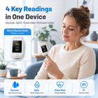 2-in-1 Non-invasive Glucose   Spo2 Monitor  Portable Digital Pulse Oximeter