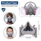 7 In 1 Half Face Gas Mask Facial Chemical Spray Paint Safety 6200 Respirator Us