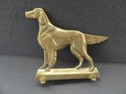 Irish Setter 9  X 7 5  Pointer Brass Dog Door Stop Retriever Vtg Weight Catch