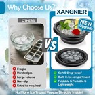 Face Bowl For Ice With Built-in Ice Tray     Collapsible Silicone Facial Ice Bath