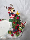 2011 Yankee Candle Reindeer Christmas Tree Large Candle Jar Holder Decor
