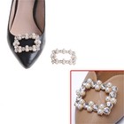 1pc Shoe Clips Rhinestones Metal Faux Pearl Bridal Prom Shoes Buckle Decor