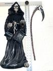 Dwk  Grim Reaper  Death   Gothic Statue  Very Large 24  Tall  Candle   Tea Light
