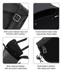 Motorcycle Saddle Bags Leather Motorcycle Solo Swing Arm Bag For Softails Spo   