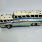 Tin Toy Car Greyhound Bus White Made In Japan Vintage Used