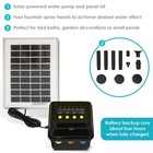 66 Gph Solar Pump And Panel Kit With Battery And Light By Sunnydaze