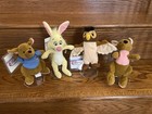 Vintage Winnie The Pooh Friends Mini Bean Bags Set Of 5 Disney Store Plush