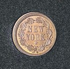 1863  washington- New York  Civil War Token